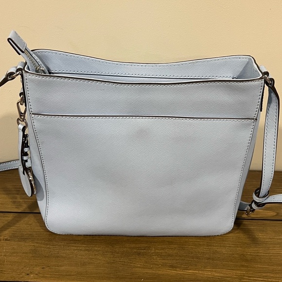 Michael Kors baby blue jet set messenger crossbody adjustable strap bag - Picture 5 of 14